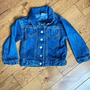 Old Navy jean heart jacket 2t